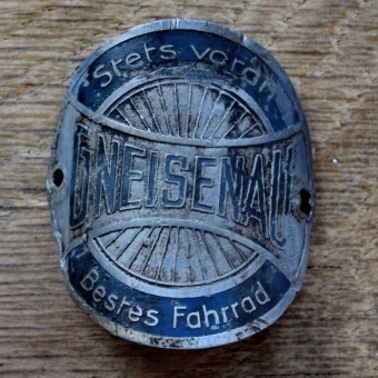 Steuerkopfschild GNEISENAU, 50er Jahre, Originalschild aus Sammlungsbestand 