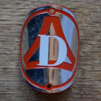 Steuerkopfschild D, 60er Jahre, Originalschild aus Sammlungsbestand 