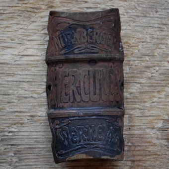 Steuerkopfschild HERCULES, 30er Jahre, Originalschild aus Sammlungsbestand 