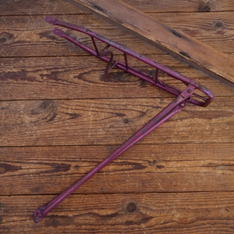 Gepäckträger, orig. 50er Jahre, für Sportrad, pink-metallic, gebr. 