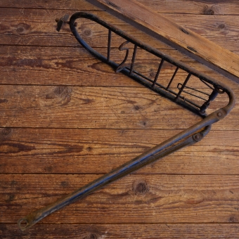 Gepäckträger SIEGER, orig. 50er Jahre, schwarz, für 28 Zoll, gebr. 