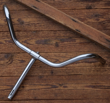 Fahrradlenker, hohe NSU-Form, passend für Tourenräder der 30er-50er Jahre, verchromt, reatauriert 