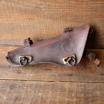 Werkzeugtasche MIELE, für Damenrad, Leder braun, original 50er Jahre, gebr. 