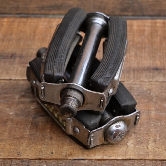 Pedale BERG, für Tourenrad, verchromt, original 50er Jahre, gebr. 