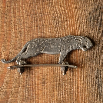 Schutzblechfigur PANTHER, Stahl verchromt, original 30er Jahre, gebr. 