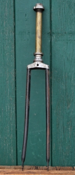 Fahrradgabel 28 Zoll OPEL, schwarz, für Tourenrad 30er J., inkl. orig. Steuersatz verchromt, gebr. 