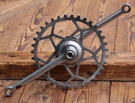 Tretlager für Tourenrad, orig. 30er J., verchromt, Glockenlager, 5/8 Zollteilung, gebr. 