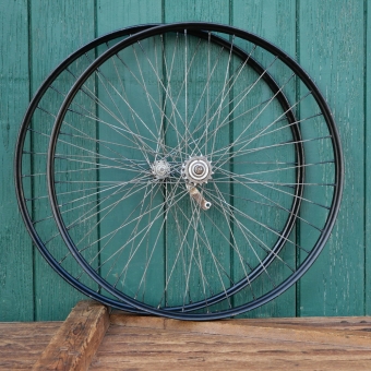 Laufradsatz 28 Zoll (622) für Drahtbereifung, original 1961, Torpedo Nabe, gebr. 