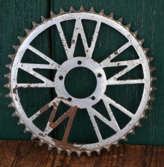 Kettenblatt WITTLER, 20er/30er J., 1/2 Zoll, verchromt, 46 Zähne, gebr. 