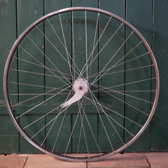 Hinterrad, 28 Zoll (622mm), RUHRWERK Stahl-Felge verchromt, SACHS Spectro 3-Gang Nabe, gebr. 