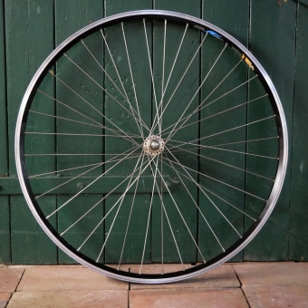 Vorderrad, 28 Zoll (622mm), EXAL/GUDEREIT LX 17 Alu-Felge schwarz, Hohlkammer, SOVOS-Nabe, NOS 