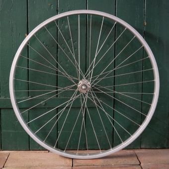 Vorderrad, 26 Zoll (559mm), 80er J., KETTLER Alu-Felge, silber, SACHS Nabe, gebr. 