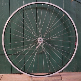 Vorderrad, 28 Zoll (622mm), STOPPPPP Alu-Felge, schwarz, SOVOS Nabe, gebr. 