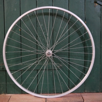 Vorderrad, GRÜNERT, 28 Zoll (622), Alu, für Drahtreifen, SACHS S5-Nabe mit Vollachse, NOS 