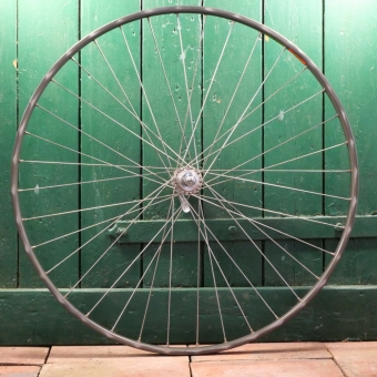 Hinterrad 27 Zoll (630), "Mavic G.E.L.280" für Schlauchreifen, 70er/80er Jahre, Nabe "Gipiemme", gebr. 