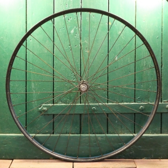 Vorderrad 28 x 1,75 (622), Stahlfelge für Drahtbereifung, 1950er/60er Jahre, gebr. 