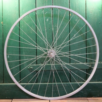 Vorderrad "Grünert", 28 Zoll (622), Alu, Kastenfelge, Nabe Stahl verchromt, NOS 