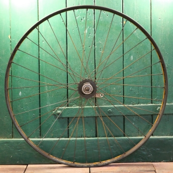 Hinterrad 28 x 1 1/2 (635), Stahlfelge für Wulstbereifung, 1933, gebr. 