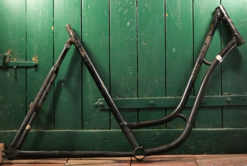 Fahrrad - Damenrahmen Schwanenhalsform "Rixe" 28 Zoll, 1940er J., Originallack 