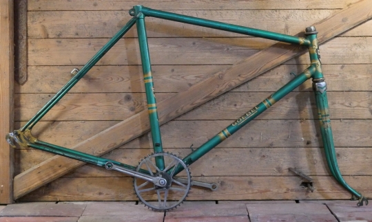 Fahrrad - Herrenrahmen "Goebel", 1950er J., Sportmodell, Originallack 