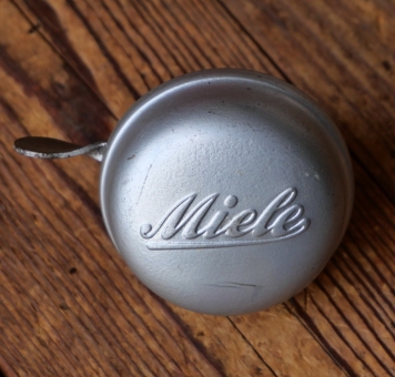 Fahrrad/Moped Klingel Deckel "Miele", orig. 30er Jahre, übermalt 