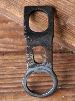 Carbidlaternenhalter/Winkelhalter, "Wanderer", verchromt, orig. 1930er Jahre, gebr. 