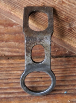 Carbidlaternenhalter/Winkelhalter, "Wanderer", verchromt, orig. 1930er Jahre, gebr. 