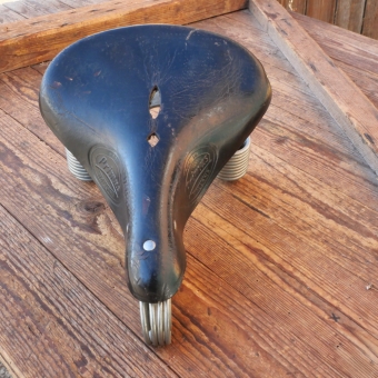 Sattel "Lepper Primus", schwarz, gebr. 