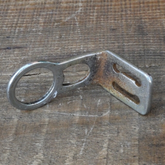 Carbidlaternenhalter/Winkelhalter, verchromt, orig. 1920er - 30er J., gebr. 