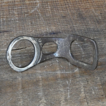 Carbidlaternenhalter/Winkelhalter, verchromt, orig. 1920er - 30er J., gebr. 