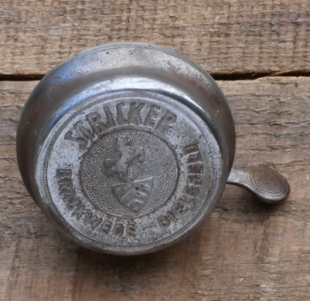 Fahrrad/Moped Klingel Deckel "Stricker", orig. 50er/60er Jahre, verchromt 