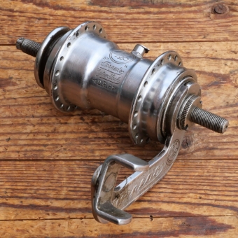 Nabe Hinterrad Fahrrad, F+S Torpedo Mod. 09 , Bj. 1937, verchromt, gebraucht 