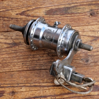 Nabe Hinterrad Fahrrad, F+S Torpedo Mod. 09 , Bj. 1963, verchromt, gebraucht 