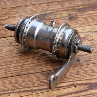 Nabe Hinterrad Fahrrad, F+S Torpedo Mod. 09 , Bj. 1953, verchromt, gebraucht 