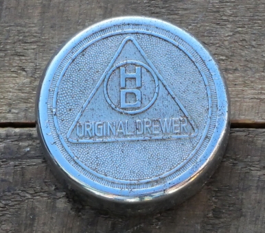 Fahrrad/Moped Klingel Deckel " HD ORIGINAL DREWER", orig. 30er Jahre, verchromt, ohne Unterteil, siehe Bilder 