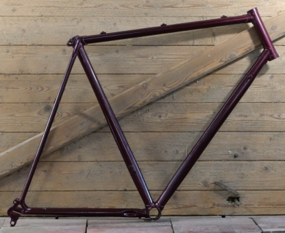 Fahrradrahmen, für Treckingrad, Herren, 28 Zoll, Stahl, 90er J., weinrot, Rahmenhöhe 59 cm, NOS 