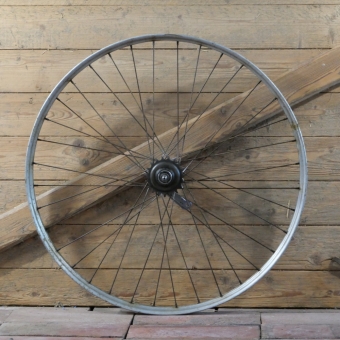 Hinterrad, 26 Zoll (559), 1961, Alu-Rippenfelge, Nabe F&S Komet, gebr. 