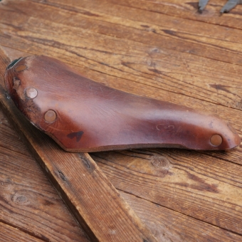 Sattel "Brooks Colt", original 1980er/90er Jahre, für Rennrad, Leder, braun, gebr. 