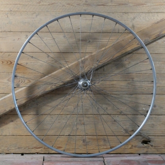 Hinterrad 27 Zoll (630), 50er/60er J., für Rennrad, WEINMANN Hohlkammer-Schlauchreifenfelge, Nabe: F.B, gebr. 