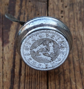 Fahrrad/Moped Klingel TRIPAD, orig. 50er Jahre, verchromt, Durchmesser 60 mm, gebr. 