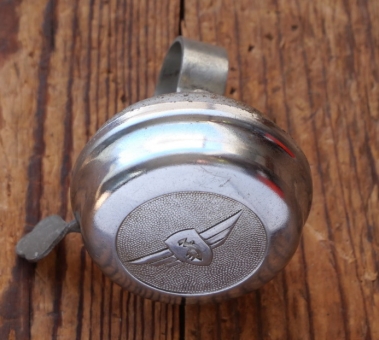 Fahrrad/Moped Klingel ZÜNDAPP, orig. 1950er/60er Jahre, verchromt, gebr. 