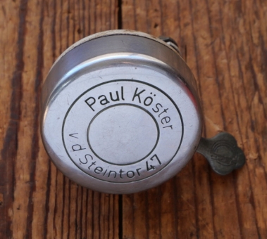 Fahrrad/Moped Klingel PAUL KÖSTER, orig. 1950er/60er Jahre, verchromt, gebr. 