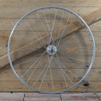 Vorderrad 28 Zoll (622), 70er J., für Rennrad, MAVIC Module-E Drahtreifenfelge, Nabe: PELISSIER Hochflansch, gebr. 