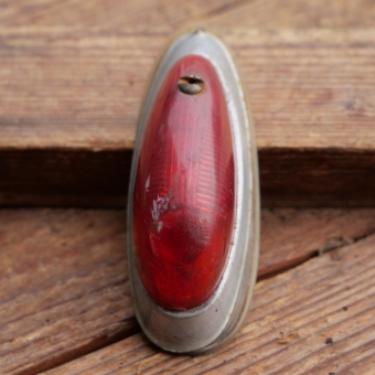 Rücklicht, Impex, für Fahrrad, original 50er Jahre, Alu mit Kunststoffhaube, gebr. 