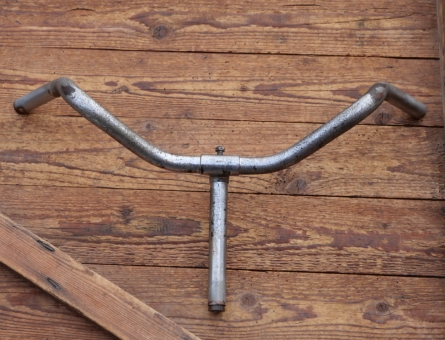 Fahrradlenker HBW, original 30er-50er Jahre, verchromt, für Tourenrad, Kuhhornform wie bei DIAMANT, gebr. 