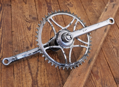 Tretlager RENAK, für Tourenrad, DDR orig. 50er-80er Jahre, verchromt, Glockenlager, gebr. 