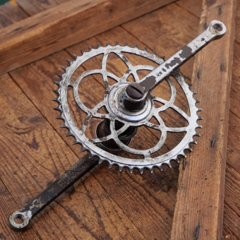 Tretlager PWB, universal für Tourenrad, orig. 40er Jahre, verchromt, Glockenlager, gebr. 