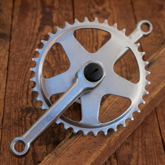 Tretlager universal für Kinderrad, orig. 80er/90er Jahre, verchromt, BSA Vierkantlager, gebr. 