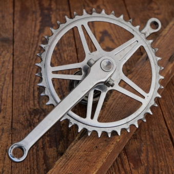 Tretlager universal für Kinderrad, orig. 70er/80er Jahre, verchromt, Keillager, gebr. 