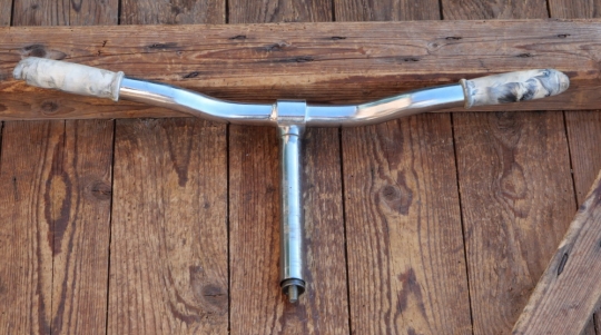 Fahrradlenker, original 60er/70er Jahre, verchromt, mit Vorbau für Sportrad, gebr. 